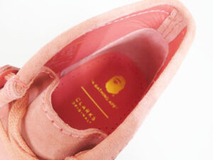 アベイシングエイプ A BATHING APE CLARKS クラークス WALLABEE BOOTS M2 ワラビーブーツ ピンク UK9 27cm
