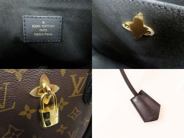 ルイヴィトン LOUIS VUITTON モノグラム フラワー トート ショルダーバッグ 2WAYノワールＭ43550