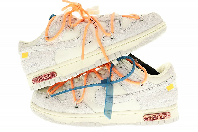 未使用品 ナイキ NIKE DUNK LOW OFF-WHITE THE 50 OF 19 2021 27cm DJ0950-119 オフホワイト コラボ ダンク ロー Lot.19 セイル
