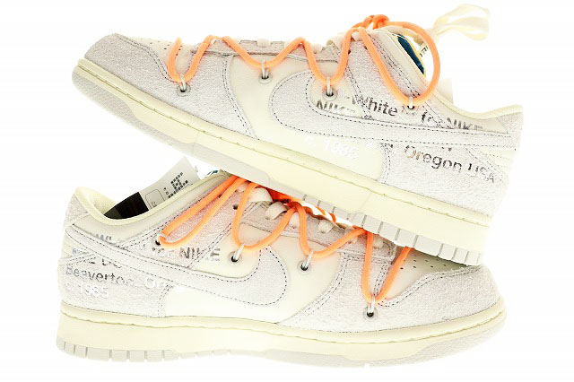 未使用品 ナイキ NIKE DUNK LOW OFF-WHITE THE 50 OF 19 2021 27cm DJ0950-119 オフホワイト コラボ ダンク ロー Lot.19 セイル
