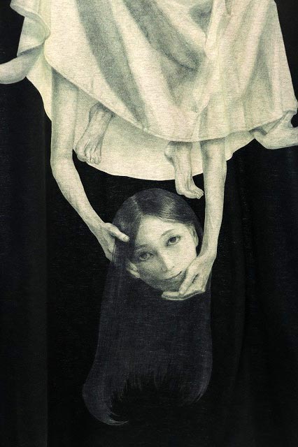 ヨウジヤマモト YOHJI YAMAMOTO 20SS UCHIDA Print Long sleeve Round neck T-shirt HN-T23-274 ゆりかご 3