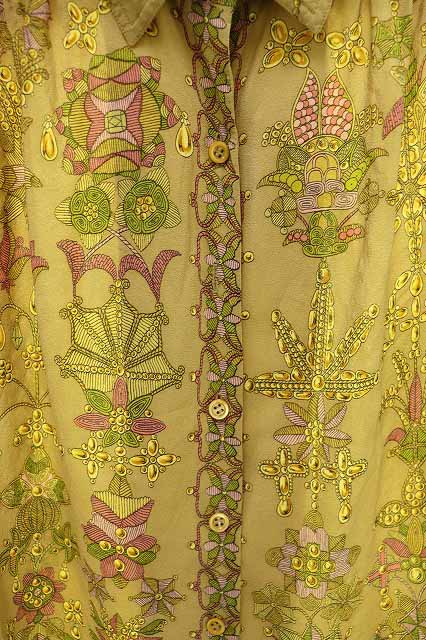 エルメス HERMES VINTAGE ウィングド カフスブラウス シャツ