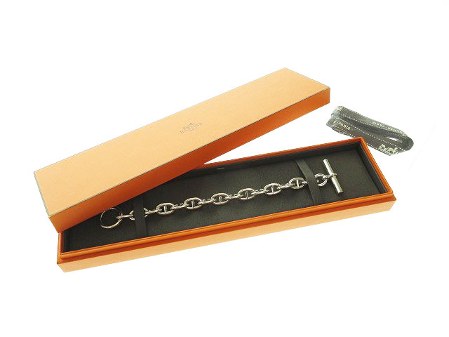 エルメス HERMES Chaine d’Ancre MM シェーヌダンクル シルバー ブレスレット 15コマ