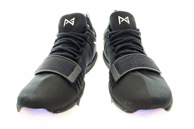 未使用品 ナイキ NIKE PG 1 SHINING PRE-HEAT 2017 28cm 911082-099 ポールジョージ シャイニング プレヒート バッシュ ブラック 黒