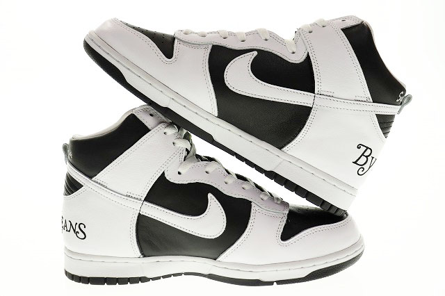 未使用品 ナイキ エスビー NIKE SB DUNK HIGH OG QS Supreme By Any Means 2022 28.5cm DN3741-002 シュプリーム コラボ ダンク ハイ ホワイト 白
