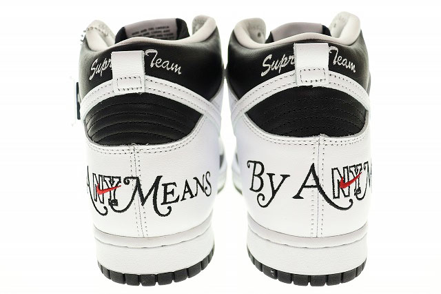 未使用品 ナイキ エスビー NIKE SB DUNK HIGH OG QS Supreme By Any Means 2022 28.5cm DN3741-002 シュプリーム コラボ ダンク ハイ ホワイト 白