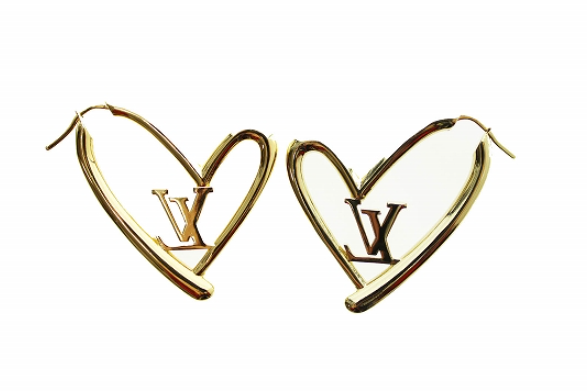 LOUIS VUITTON ルイヴィトン ブックルドレイユ ハート フォーリンラブ ピアス GM