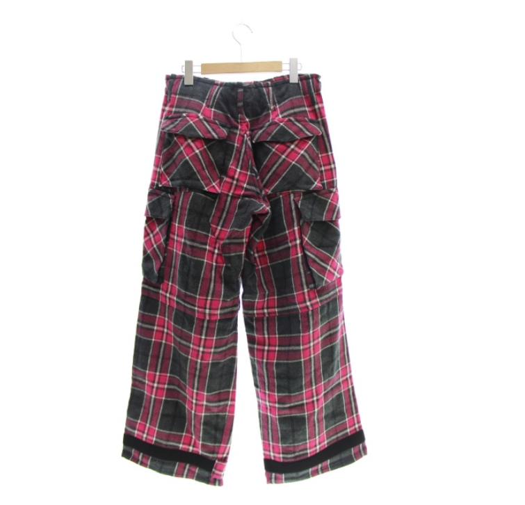キリュウキリュウ Kiryuyrik CHECK CARGO PANTS チェック カーゴ パンツ KI-HP39-102 S