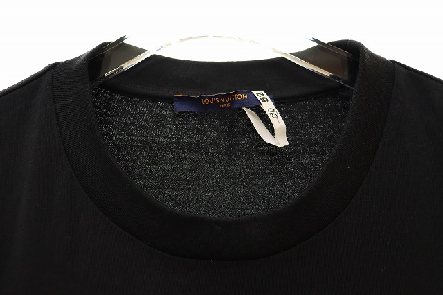 ルイヴィトン LOUIS VUITTON 21SS NBA コラボ マルチロゴ プリント 半袖 Tシャツ ブラック XXL 1A8XEB