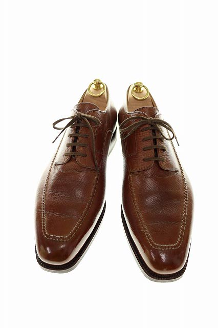 STEFANO BEMER ステファノベーメル　美品 4250 Uチップカモ縫い  レザーシューズ   ウォルナット 43 1/2