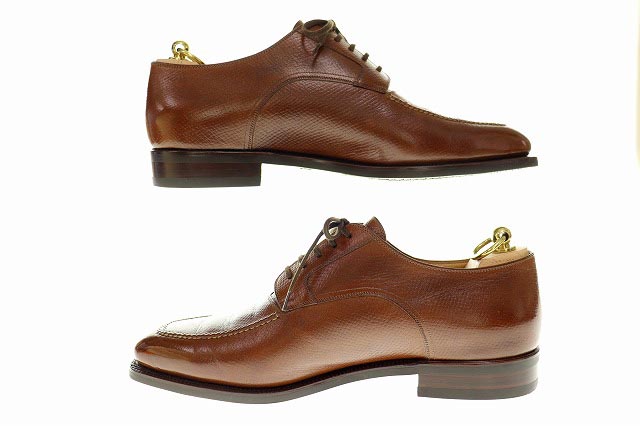 STEFANO BEMER ステファノベーメル　美品 4250 Uチップカモ縫い  レザーシューズ   ウォルナット 43 1/2