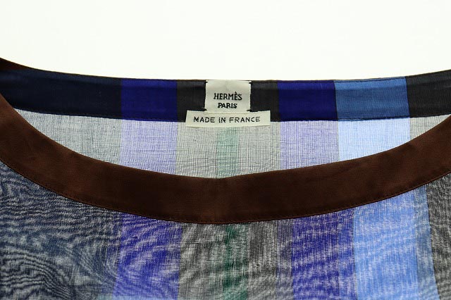 エルメス HERMES 正規品 19ss Sangles en Zig Zag ソルド チュニック シャツ