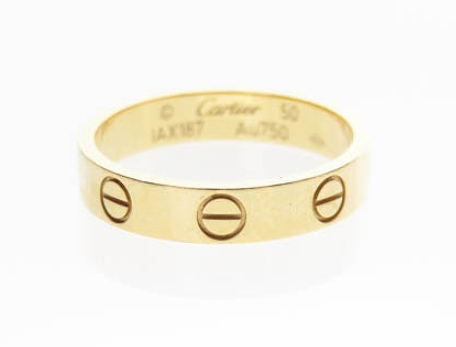 Cartier カルティエ ミニ ラブ リング K18PG