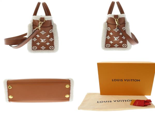 ルイヴィトン LOUIS VUITTON オンマイサイド PM 2WAY ハンド ショルダー バッグ M58918 キャメル ブラウン
