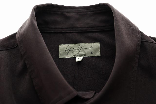 ヨウジヤマモトプールオム YOHJI YAMAMOTO POUR HOMME ×内田すずめ 20SS サヨウナラバ プリント ロングシャツ HN-B30-511/size3 美品
