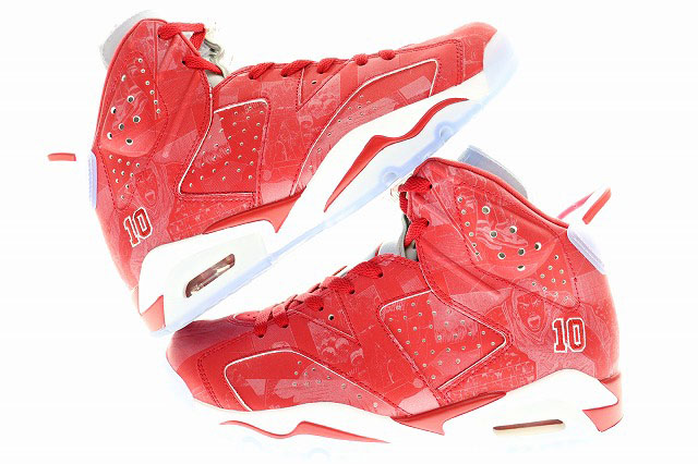未使用品 ナイキ NIKE AIR JORDAN 6 RETRO X SLAM DUNK 2014 26.5cm 717302-600 スラムダンク コラボ エアジョーダン レトロ バーシティ レッド