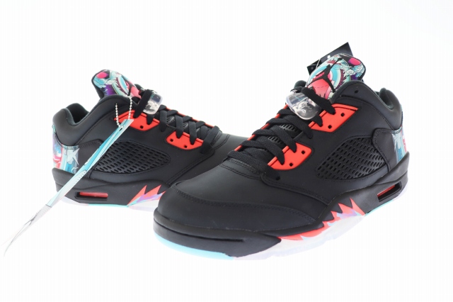 ナイキ NIKE AIR JORDAN 5 RETRO LOW CNY CHINESE NEW YEAR エア ジョーダン レトロ ロー チャイニーズ ニューイヤー 840475-060 28 黒 ブラック