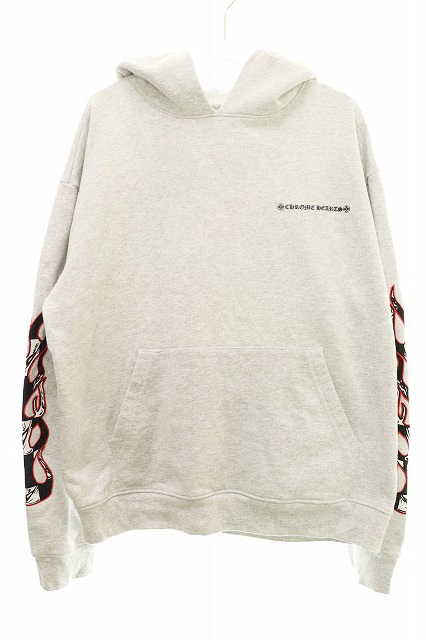 クロムハーツ CHROME HEARTS 21SS PPO BRAIN HD PLVR MATTY BOY マッティ ボーイ プルオーバー パーカー グレー L