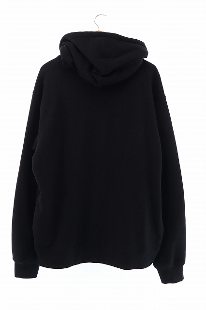 シュプリーム SUPREME 18SS Corner Label Hooded Sweatshirt コーナー ラベル フーディ スウェットシャツ プルオーバー パーカー XL 黒 ブラック