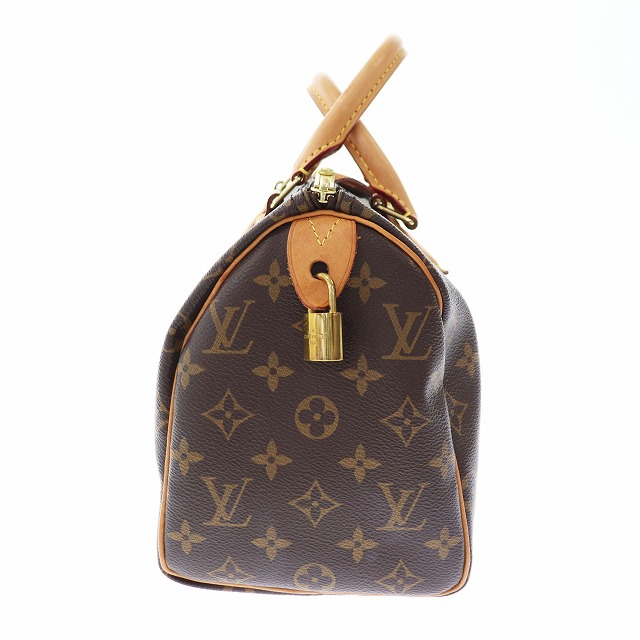 ルイヴィトン LOUIS VUITTON モノグラム スピーディ25 ボストン ハンド バッグ M41109 茶 ブラウン