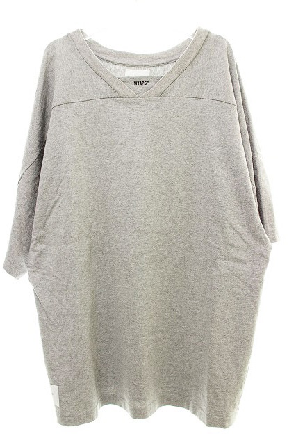 ダブルタップス WTAPS 21SS 半袖 ロゴ Tシャツ グレー 211ATDT-CSMM31 サイズ4