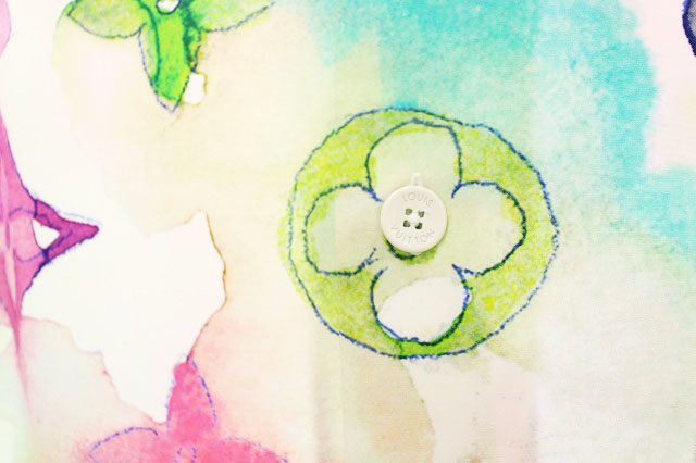 ルイヴィトン LOUIS VUITTON 21SS マルチカラー モノグラム ウォーター カラー 半袖 シャツ M 国内正規