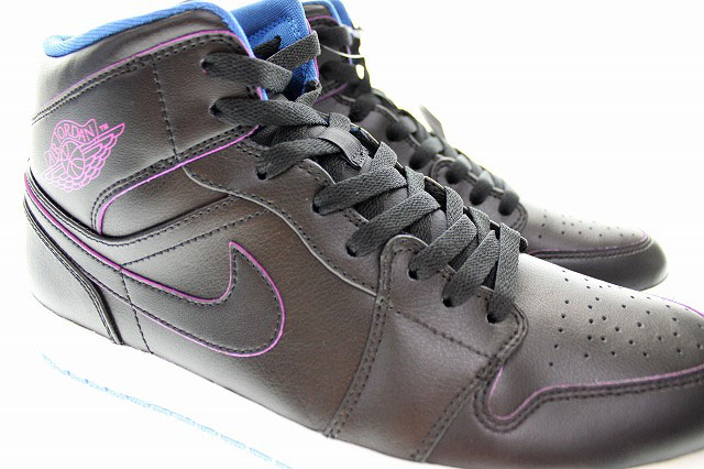 未使用品 ナイキ NIKE AIR JORDAN 1 MID BLACK FIRE PINK 2015 28cm 554724-029 エアジョーダン ミッド ファイヤー ピンク