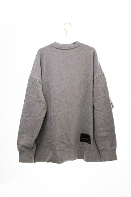 We11done ウェルダン　美品 ロゴ リフレクト クルーネック スウェットシャツM