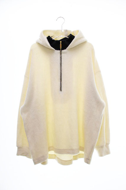 クルニ CULLNI ×STUDIOUS別注シャギーハーフジップパーカー/19-AW-048