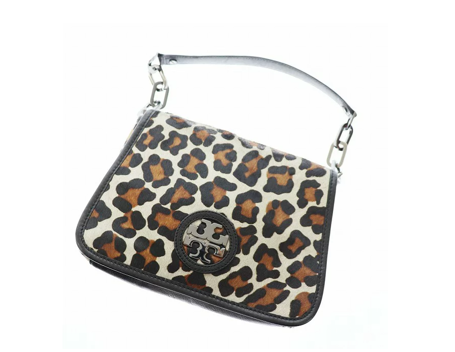 トリーバーチ TORY BURCH レオパード柄 ハラコ ハンドバッグ