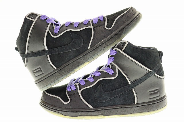 未使用品 ナイキ エスビー NIKE SB DUNK HIGH ELITE BLACK PURPLE BOX 2016 26.5cm 833456-002 ダンク ハイ エリート ブラック パープル ボックス