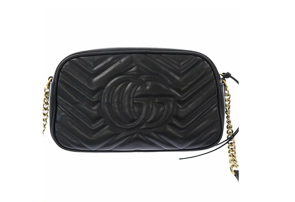 グッチ GUCCI GG マーモント キルティング スモール レザー ショルダー バッグ 447632