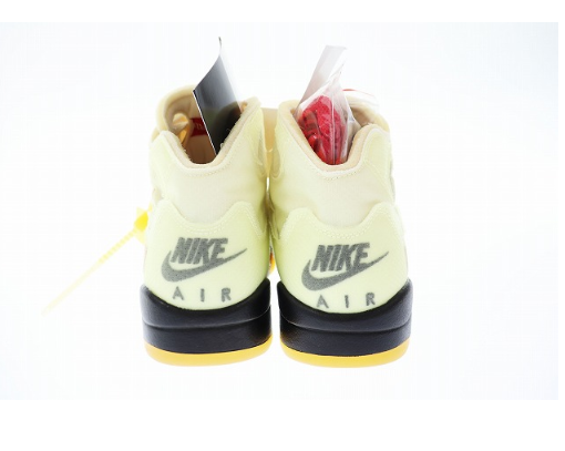 ナイキ NIKE ×OFF-WHITE オフホワイト AIR JORDAN 5 RETRO SP SAIL DH8565-100 27.5
