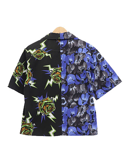 プラダ PRADA 19AW Poplin Dahlia Bowling Shirt XS
