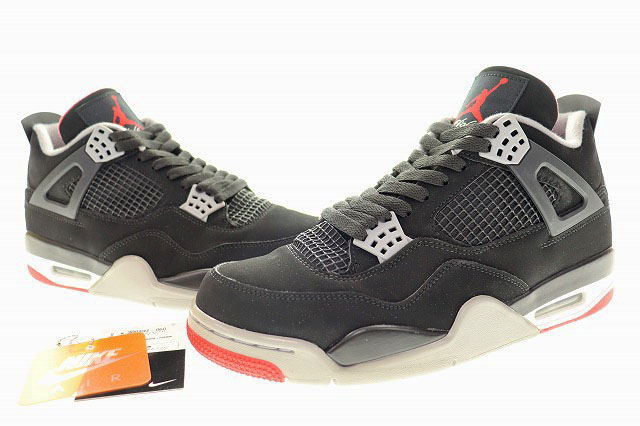 ナイキ NIKE AIR JORDAN 4 RETRO BRED 2019 28cm 308497-060 エアジョーダン IV レトロ ブレッド 復刻 ブラック