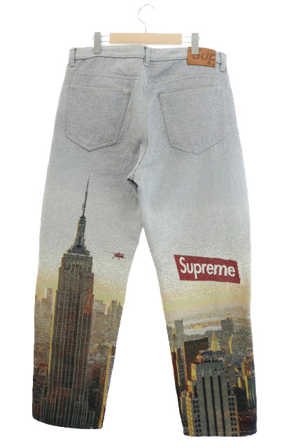 シュプリーム SUPREME 20AW Aerial Tapestry Regular Jean エアリアル タペストリー レギュラー ジーンズ デニム パンツ 34 インディゴ ブルー