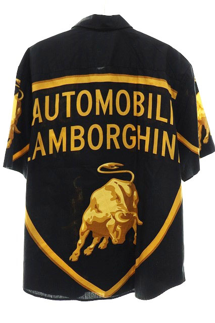 シュプリーム SUPREME 20SS Automobili Lamborghini S/S Shirt ランボルギーニ 半袖 シャツ M ブラック