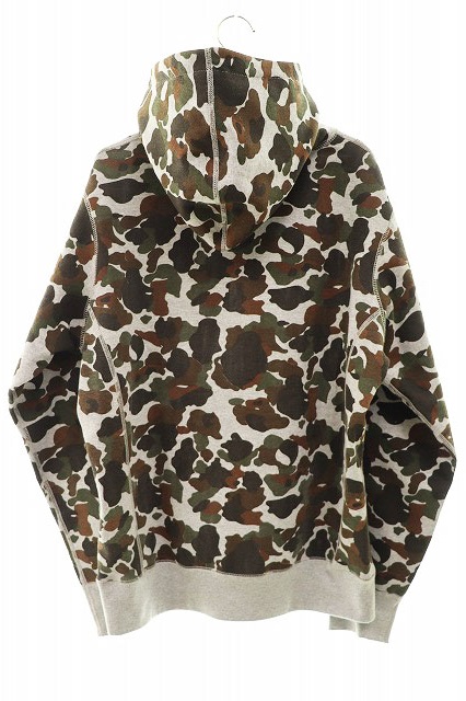 シュプリーム SUPREME 12AW Box Logo Pullover Camo ボックス プルオーバー パーカー カモ 迷彩 M