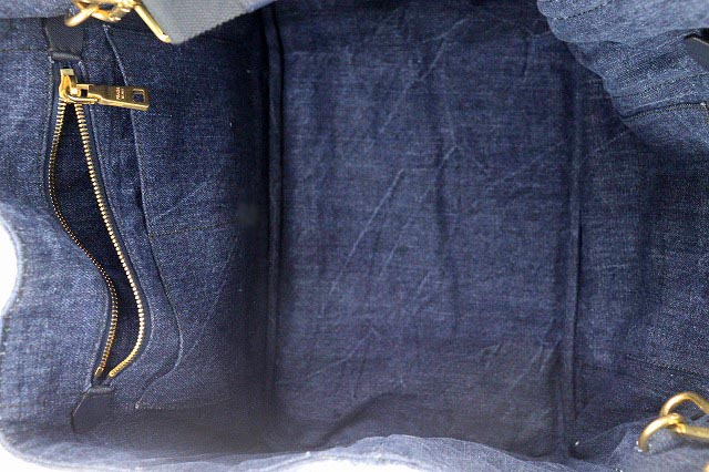 プラダ PRADA 2WAY デニム カナパ CANAPA 1BG642 トートバッグ M