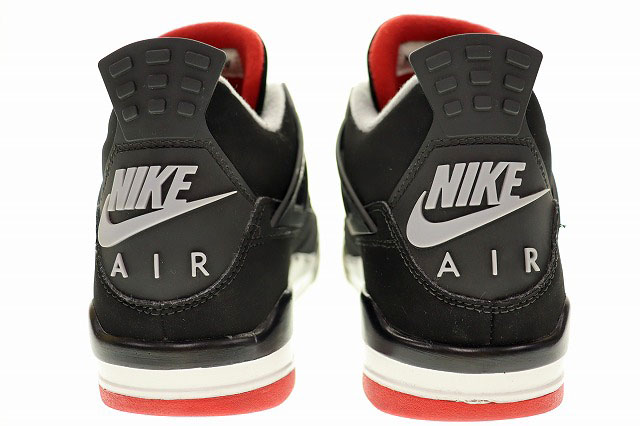 ナイキ NIKE AIR JORDAN 4 RETRO BRED 2019 26.5cm FIRE RED 308497-060 エア ジョーダン IV レトロ ブレッド 復刻 ブラック 黒 ファイア レッド