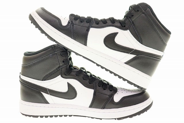 未使用品 ナイキ NIKE AIR JORDAN 1 HIGH G GOLF 2023 27.5cm PANDA DQ0660-101 エア ジョーダン I ハイ ゴルフ ホワイト ブラック 白 黒 パンダ
