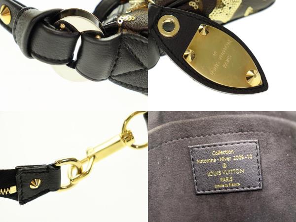 ルイヴィトン LOUIS VUITTON 美品 ポシェットアクセソワール  スパンコール モノグラム エクリプスM40248