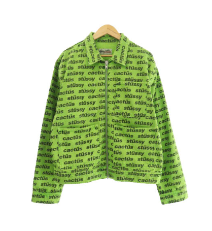 ステューシー STUSSY ×CPFM カクタスプラントフリーマーケット 21SS ZIP WORK JACKET M