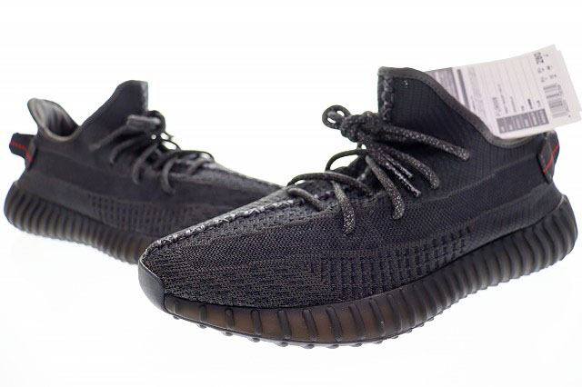 未使用品 アディダス adidas YEEZY BOOST 350 V2 BLACK 28cm FU9006 イージー ブースト ブラック 黒