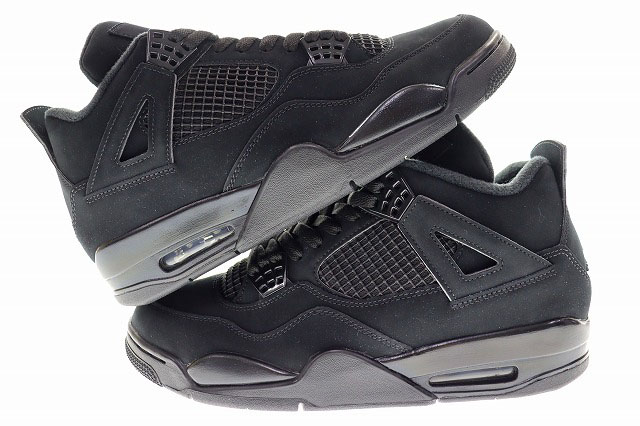 未使用品 ナイキ NIKE AIR JORDAN 4 RETRO BLACK CAT 2020 28cm CU1110-010 エア ジョーダン IV レトロ ブラック キャット 黒