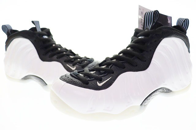 未使用品 ナイキ NIKE AIR FOAMPOSITE ONE WHITE BLACK 2023 27.5cm DV0815-100 エア フォームポジット ワン ホワイト ブラック 白 黒