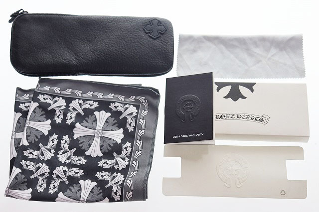 クロムハーツ CHROME HEARTS FUN HATCH-A 54□18-148 度入り 眼鏡 メガネ アイウェア セルフレーム ブラック