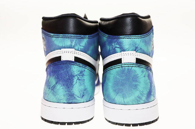 ナイキ NIKE WMNS AIR JORDAN 1 HIGH OG TIE-DYE WHITE BLACK AURORA GREEN 28.5cm