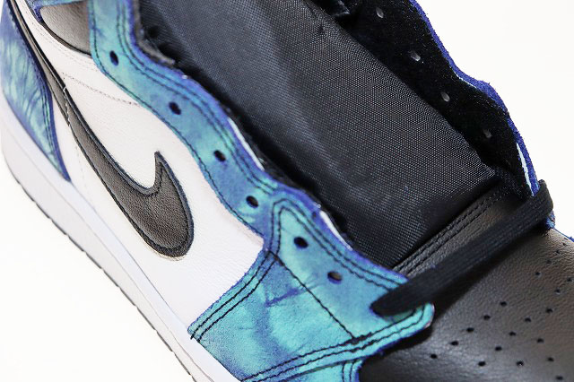 ナイキ NIKE WMNS AIR JORDAN 1 HIGH OG TIE-DYE WHITE BLACK AURORA GREEN 28.5cm