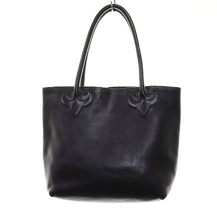 クロムハーツ CHROME HEARTS FS TOTE BLACK FSトート バッグ クロスパッチ レザー ブラック